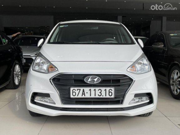 Bán xe Hyundai i10 AT năm 2019, xe màu trắng, xe gia đình đi còn mới, bao test hãng