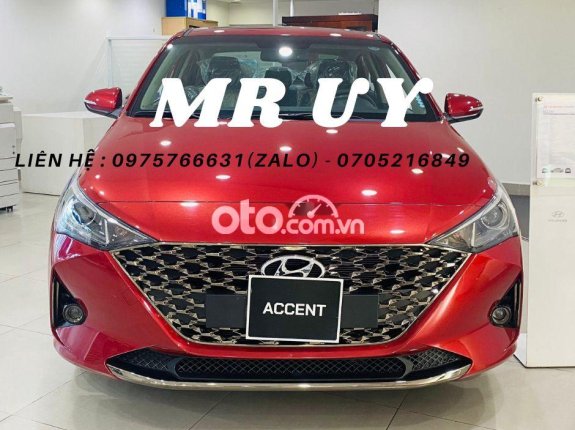 Bán xe Hyundai Accent MT 2021, màu đỏ, giá 389tr