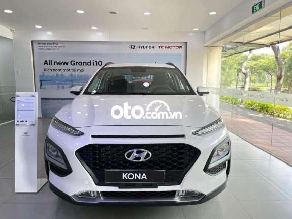 Bán Hyundai Kona AT đời 2021, màu trắng, giá 596tr