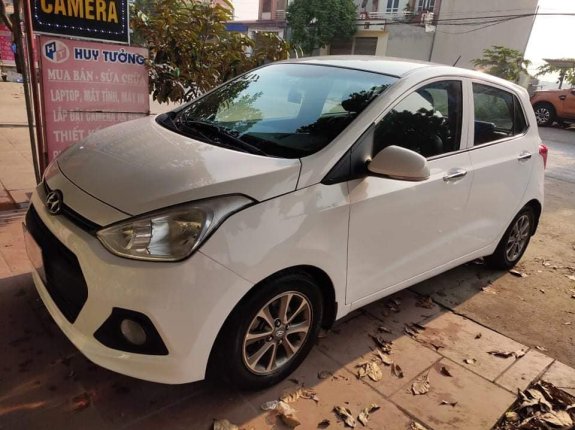 Bán ô tô Hyundai Grand i10 MT sản xuất năm 2014, màu trắng, xe nhập Ấn