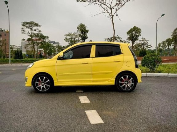 Cần bán xe Kia Morning LX 1.0 AT sản xuất 2011, màu vàng, giá 215tr