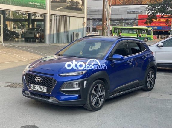 Cần bán gấp Hyundai Kona 1.6 Tubor năm 2018, màu xanh lam  