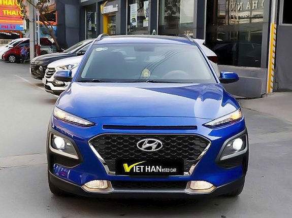Bán Hyundai Kona 1.6AT Turbo năm sản xuất 2018, màu xanh lam