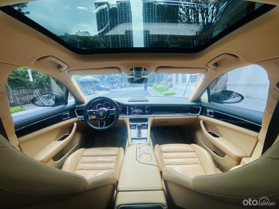 Porsche Panamera 4S Executive 2017 - Màu xanh Night Blue (Wrap màu xám xi măng), nội thất kem, tên cá nhân, một chủ từ mới