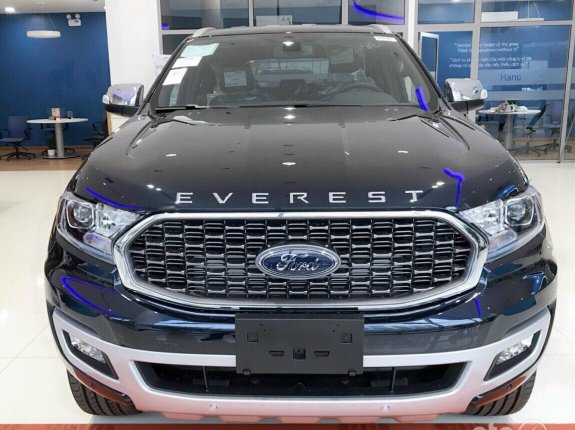 Ford Everest Titanium 2.0 AT 4x2 2022 - Màu xanh, giao ngay, giá tốt nhất miền Bắc. Hỗ trợ trả trước 250 triệu lăn bánh - Hỗ trợ thủ tục nhanh