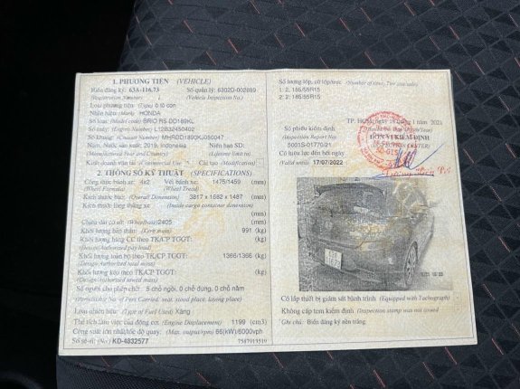 Honda Brio RS 2019 - Nhập Indonesia một chủ từ đầu