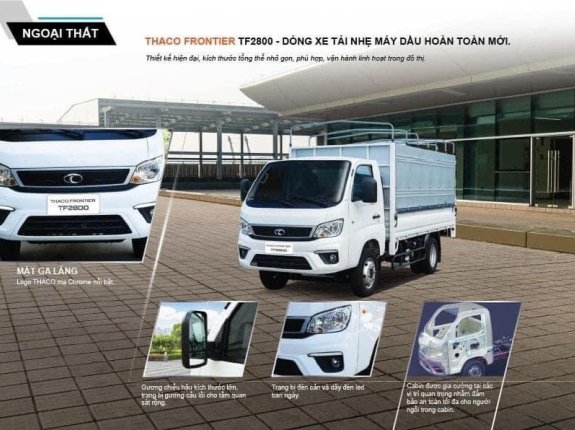 Thaco FRONTIER TF2800 2024 - Xe màu trắng