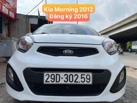 Kia Morning 2012 - Cần bán gấp xe màu trắng