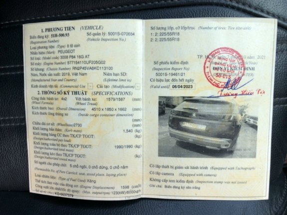 Peugeot 3008 Allure 2019 - động cơ 1.6L Turbo đi 4 vạn kilomet