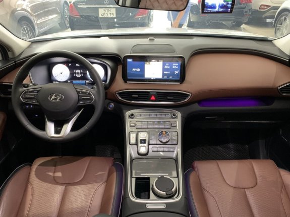Hyundai Santa Fe 2.2 Dầu Cao cấp 2021 - Máy dầu, odo 9.000km, chất xe mới đẹp