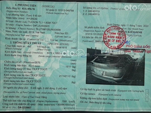 Hyundai Tucson 1.6 Turbo HTRAC 2018 - Đi chuẩn 5 vạn 8 kilomet