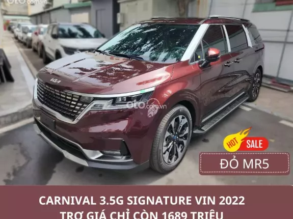 Kia Carnival 3.5G Signature 2022 - [Xe vin 2022] Xe mới, Giảm giá sâu đẩy tồn kho, tặng Bảo hiểm và Nâng cấp full gói Phụ kện khi liên hệ trực tiếp hotline