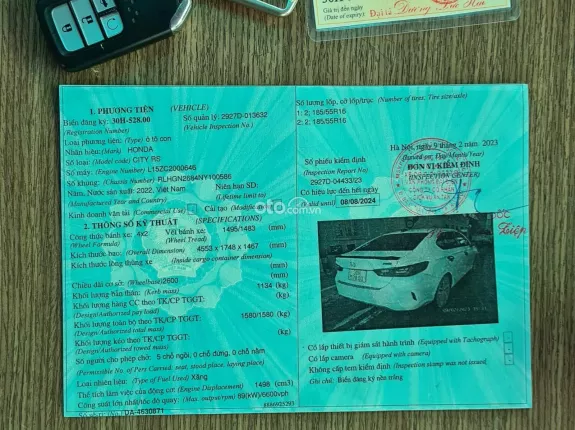 Honda City RS 2022 - 1.5 AT RS chính 1 chủ hà nội,xe đẹp phun lịch sử hãng