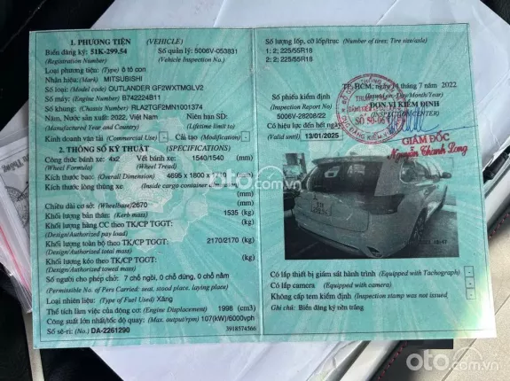 Mitsubishi Outlander 2022 - Giá tốt nhất thị trường, cam kết chất lượng xe