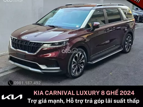 Kia Carnival 2.2D Luxury 2024 - Giá và Ưu đãi cạnh tranh nhất Khu vực, Liên hệ có thêm quà