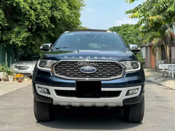 Ford Everest Titanium 2.0L AT 4WD 2020 - Nhập Thái, hỗ trợ trả góp 70%, màu xanh đen 1 chủ