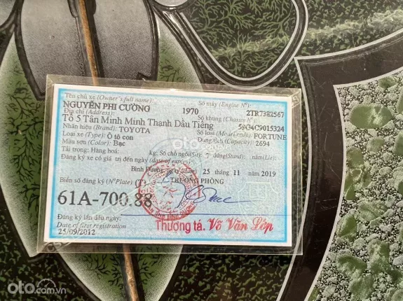 Toyota Fortuner 2012 - Giá thương lượng, có bớt lộc