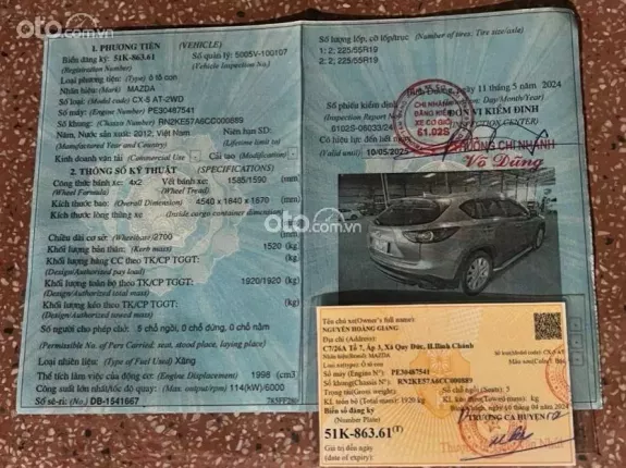 Mazda CX-5 2012 - Xe bảo dưỡng kĩ, sử dụng kĩ còn mới đẹp