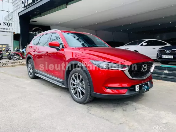 Mazda CX-8 Luxury 2022 - Xe màu đỏ pha lê cực mới, siêu lướt 8.000km, form mới có cửa sổ trời, biển thành phố