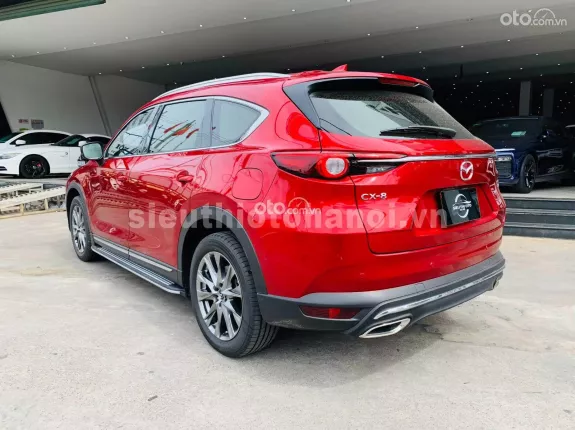 Mazda CX-8 Luxury 2022 - Xe màu đỏ pha lê cực mới, siêu lướt 8.000km, form mới có cửa sổ trời, biển thành phố