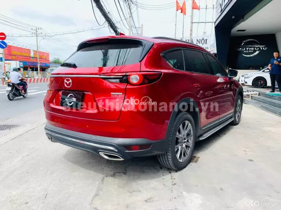 Mazda CX-8 Luxury 2022 - Xe màu đỏ pha lê cực mới, siêu lướt 8.000km, form mới có cửa sổ trời, biển thành phố