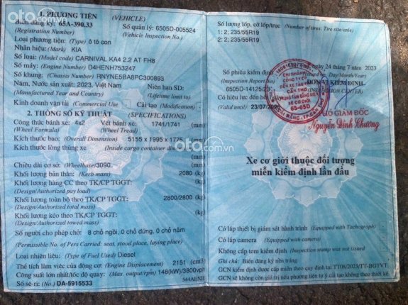 Kia Carnival 2.2D Premium 2023 - 8 ghế full dầu đi chuẩn một chủ mua mới đi chuẩn 19 ngàn kilomet