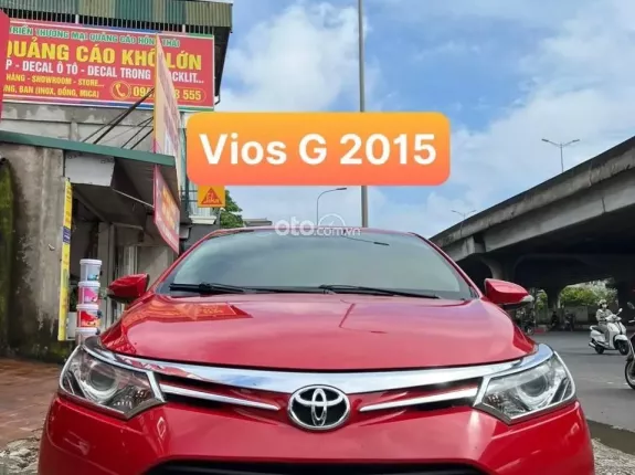 Toyota Vios 1.5G AT 2015 - Lên nhiều phụ kiện - Giá có thương lượng - Bank 70%