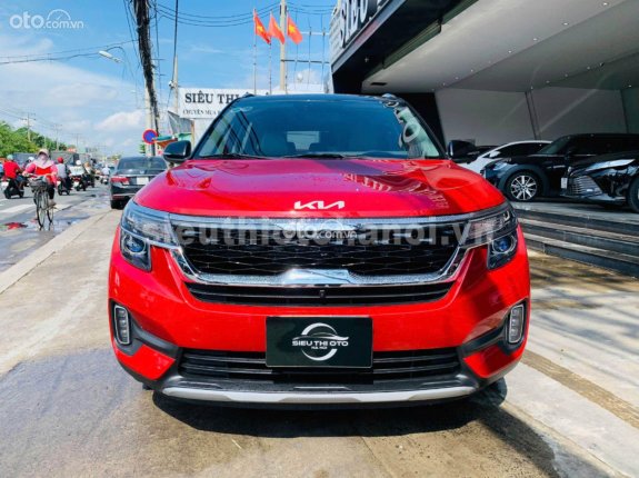 Kia Seltos 1.4 Luxury 2022 - Màu đỏ cực đẹp, lên đèn bi đèn gầm, cam 360°, màn hình Gotech, lên ghế điện