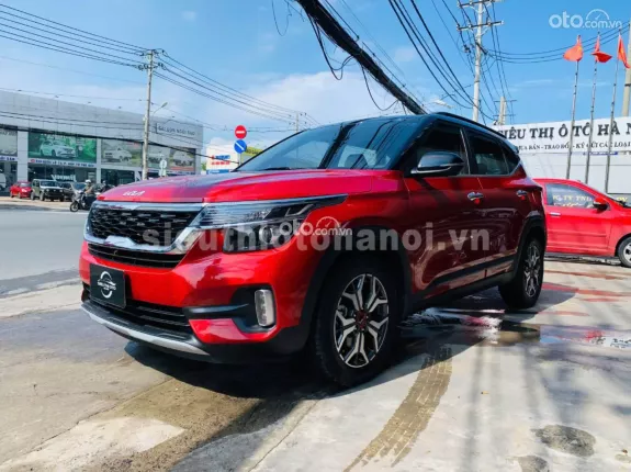 Kia Seltos 1.4 Luxury 2022 - Màu đỏ cực đẹp, lên đèn bi đèn gầm, cam 360°, màn hình Gotech, lên ghế điện