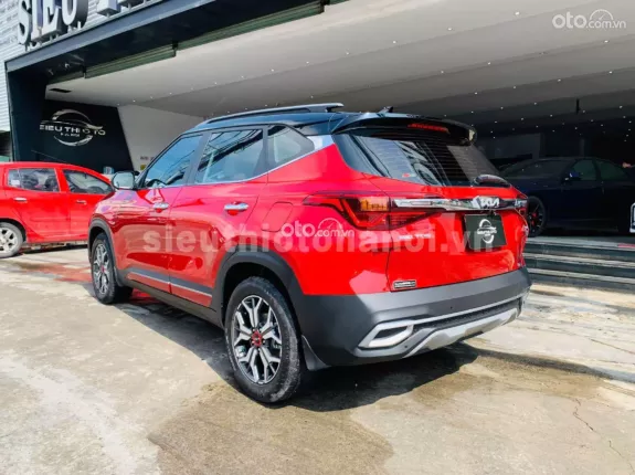 Kia Seltos 1.4 Luxury 2022 - Màu đỏ cực đẹp, lên đèn bi đèn gầm, cam 360°, màn hình Gotech, lên ghế điện