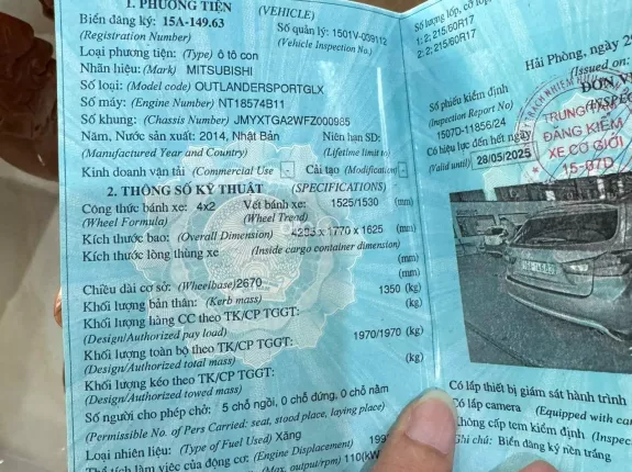 Mitsubishi Outlander 2014 - Bán 425 triệu