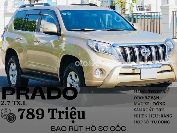 Toyota Land Cruiser Prado TX-L 2011 - CHỦ TỊCH SỬ DỤNG KĨ XE NHẬP TRUNG ĐÔNG - ĐÃ KIỂM TRA FULL LỊCH SỬ BẢO DƯỠNG - XEM XE TPHCM