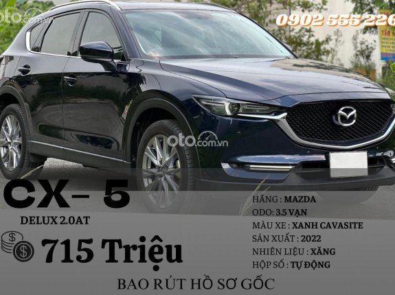 Mazda CX-5 2022 - 2.0AT Model 2023 - Xanh đẹp như mơ - Trang bị nhiều Option - Có hỗ trợ bank 70%