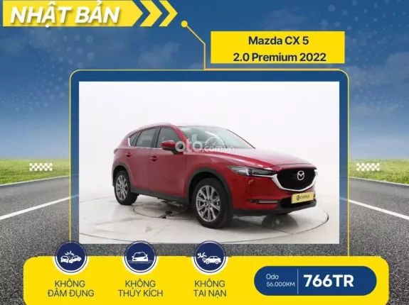 Mazda CX-5 2.0L Premium 2022 - Bản cao cấp, gầm cao máy khoẻ, options đầy đủ