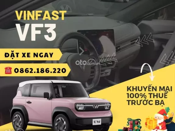 VinFast VF 3 2025 - Giá chỉ 299tr kèm pin