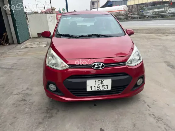 Hyundai Grand i10 1.0 AT 2015 - Hyundai i10 tự động, i10 giá rẻ, i10 tự động màu đỏ