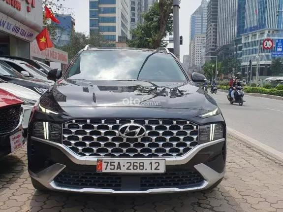 Hyundai Santa Fe 2.2 Dầu Cao cấp 2022 - Hyundai Santafe Cao cấp 2.2 AT 4WD MÁY DẦU - HAI CẦU, số điện PHOM MỚI sx đời 2022