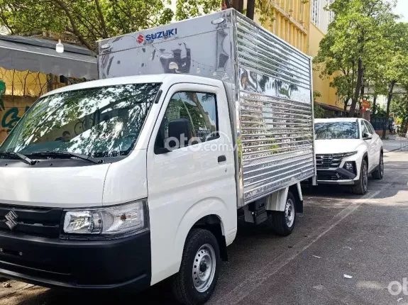 Suzuki Super Carry Pro 2025 - Thùng kín inox cửa hông (thùng 3 lớp)đóng thùng từ nhà máy, giao xe ngay