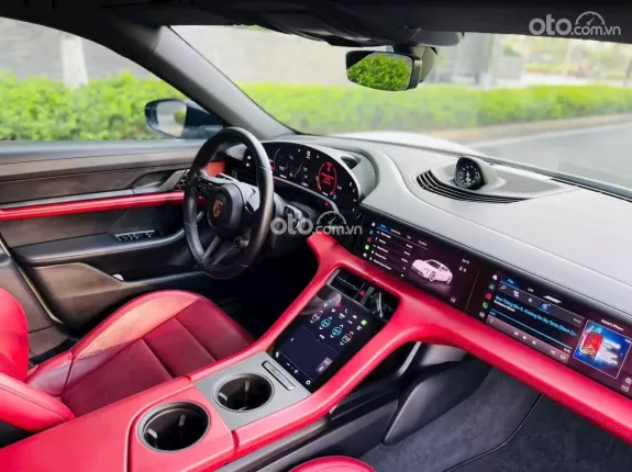 Porsche Taycan 4S 2021 - Trắng nội thất đỏ chạy ít full đồ