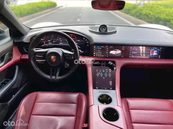 Porsche Taycan 4S 2021 - Trắng nội thất đỏ chạy ít full đồ