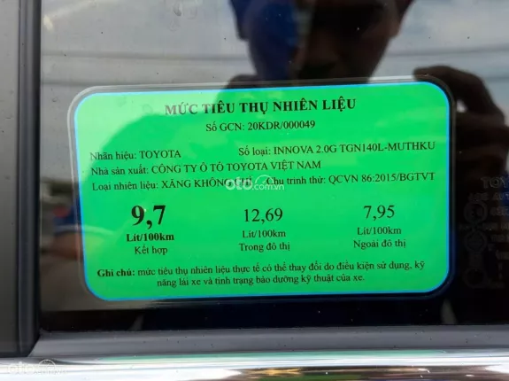 Toyota Innova 2.0G 2021 - Bao rút hồ sơ gốc. Hỗ trợ sang tên