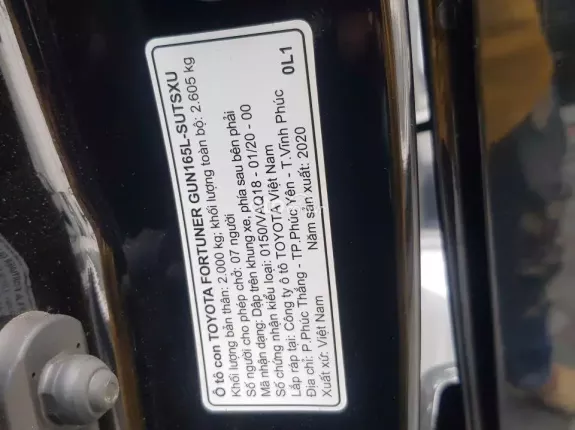 Toyota Fortuner 2.4G 4x2 AT  2020 - Toyota Fortuner 2.4G 4x2 AT 2020 bán xe uy tín tại Hà Nội