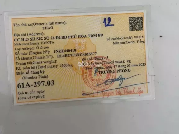 Toyota Vios 1.5G AT 2016 - XE HOT CÓ SẴN GIAO NGAY!!