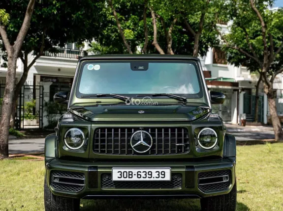 Mercedes-Benz AMG G63 4.0 v8 2021 - Màu xanh nội thất đỏ, bản full option, giá chào bán 9,6 tỷ đồng
