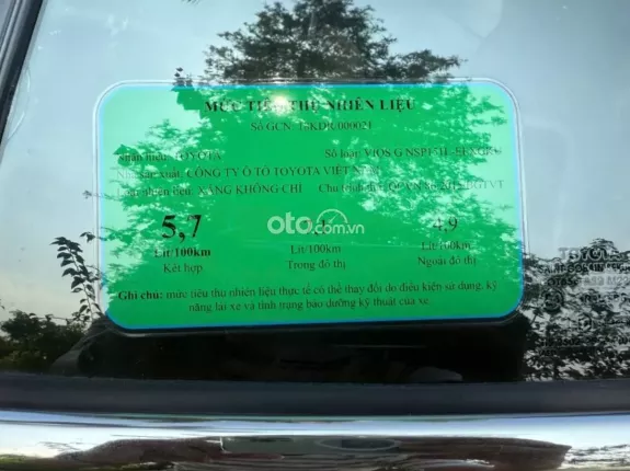 Toyota Vios 1.5G AT 2019 - Hỗ trợ bank