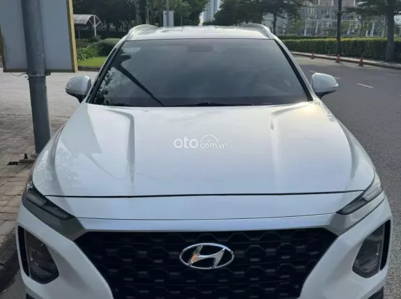 Hyundai Santa Fe 2.2 Dầu Cao cấp 2021 - Trắng ngọc trinh
