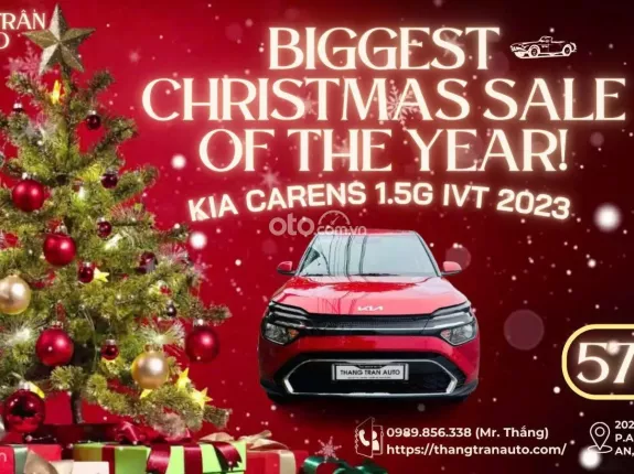 Kia Carens 1.5G IVT 2023 - Bảo dưỡng định kỳ đầy đủ - Odo chỉ 5 vạn - Vay ngân hàng 70%