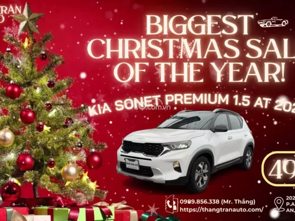 Kia Sonet 1.5 Premium 2022 - Bao rút hồ sơ gốc. Hỗ trợ sang tên