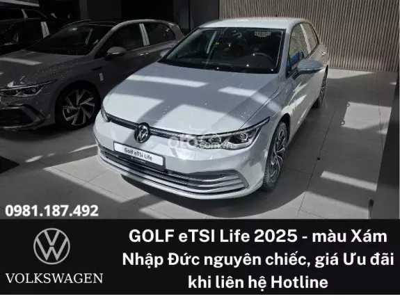 Volkswagen Golf 2025 - Ưu đãi mạnh Cuối năm 2025, Tặng gói Phụ kiện nâng cấp khi gọi Hotline