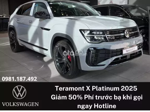 Volkswagen Teramont X 2025 - Nhập khẩu, Hỗ trợ 50% Thuế trước bạ, gói Phụ kiện hấp dẫn khi liên hệ